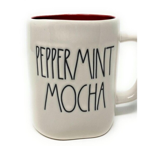 Rae Dunn CHRISTMAS Peppermint Mocha Ho Ho Ho Santa Mugs - Picture 5 of 7